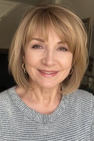 Voluminous Bob with Wispy Bangs