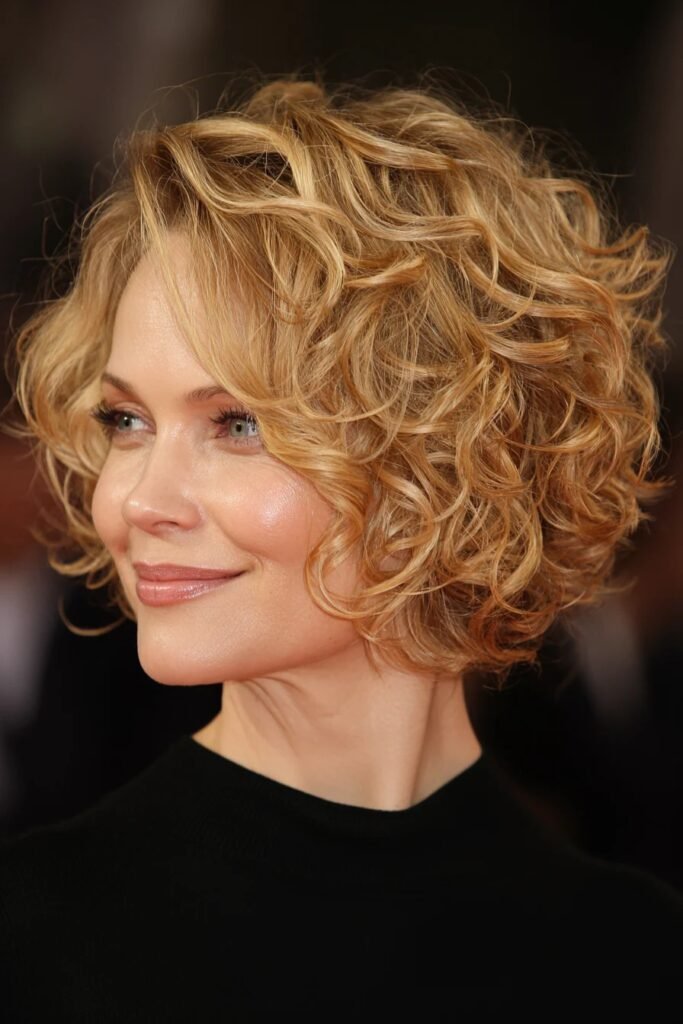 Voluminous Curly Bob