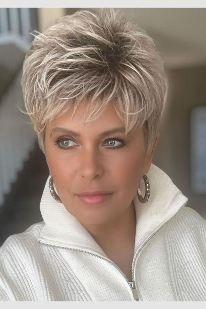 Voluminous Layered Pixie Cut