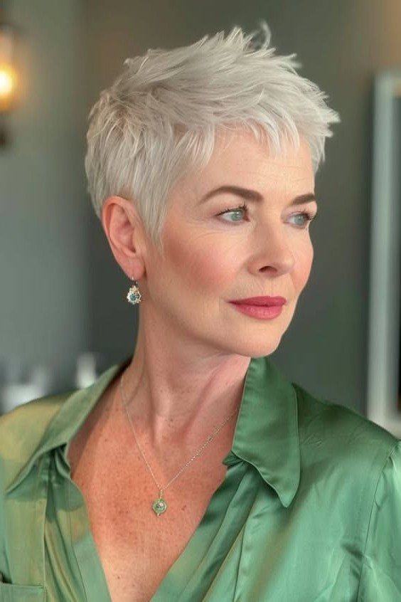 Voluminous Layered Pixie Cut