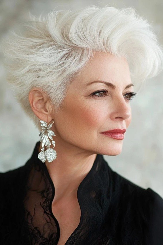 Voluminous Textured Pixie Cut
