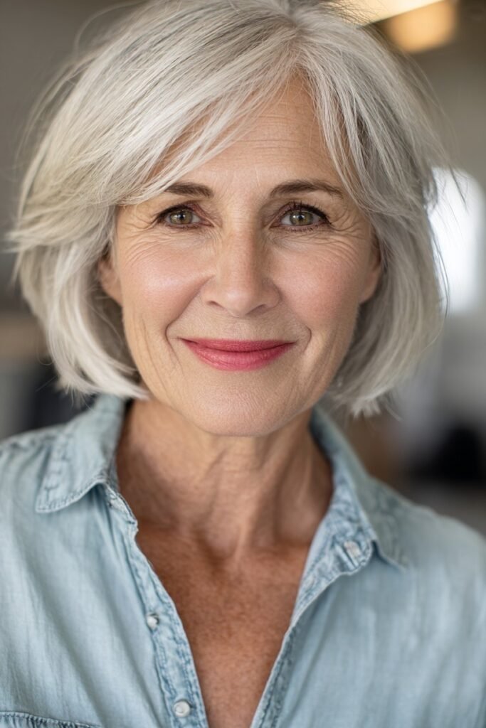 Wispy Layered Bob with Soft Volume
