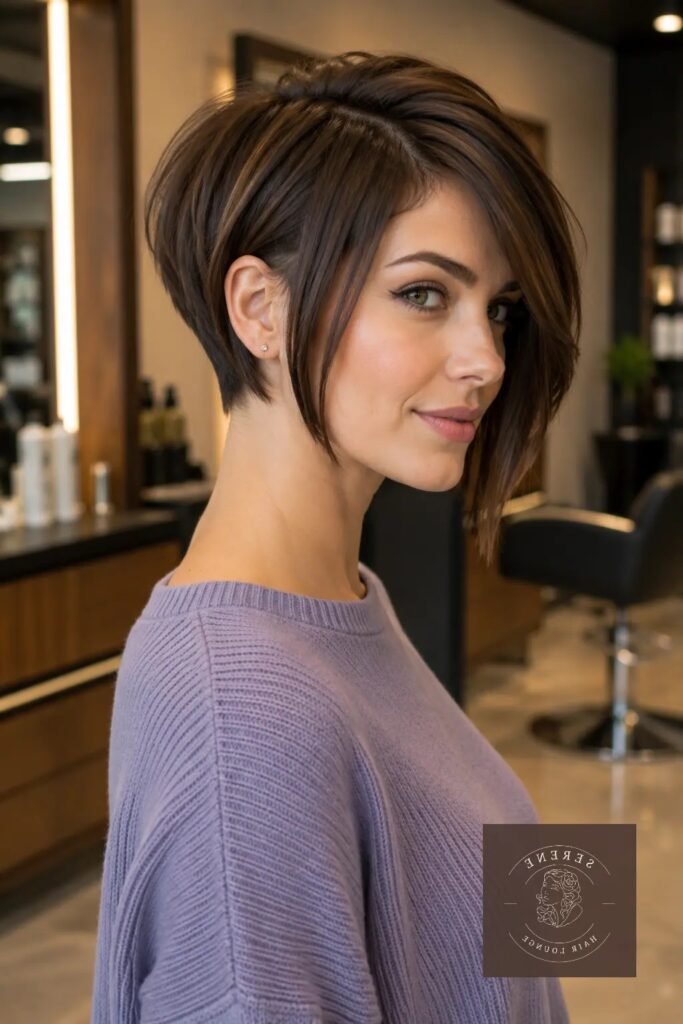 Asymmetrical Side-Swept Bob