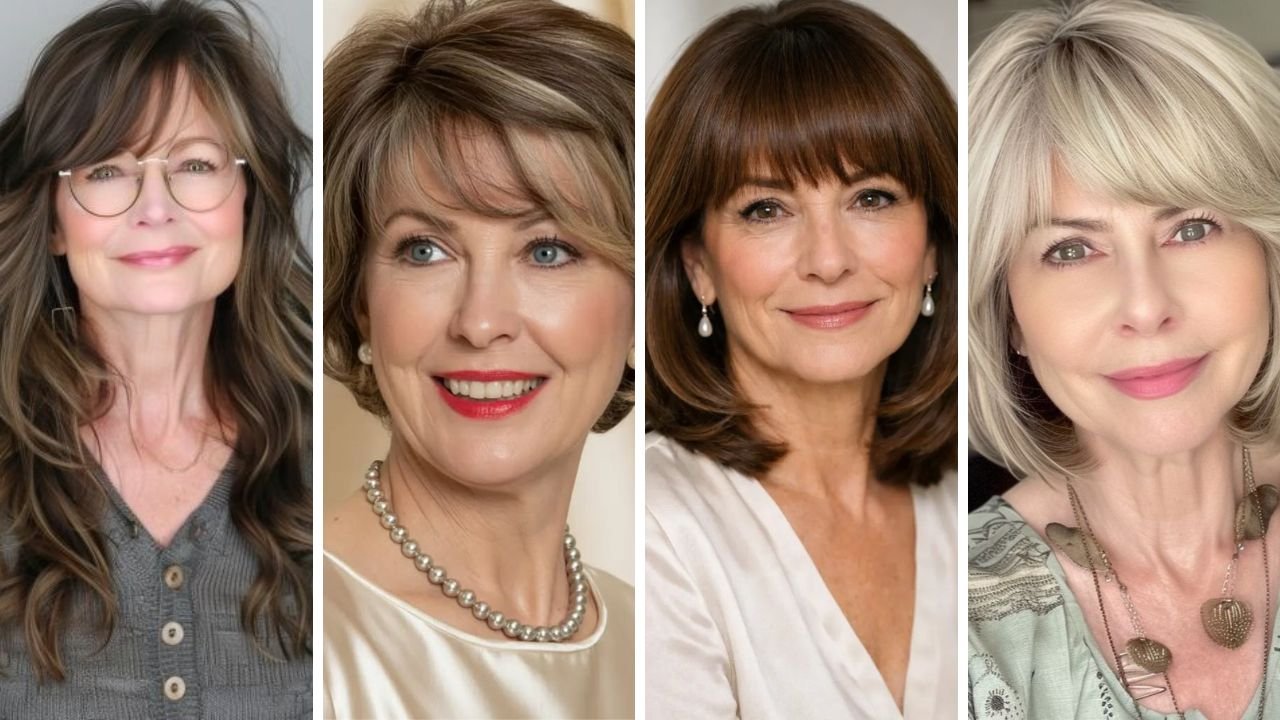 20 Bang Hairstyles for Women Over 60 That Boost Confidence and Volume