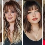 20 Bangs Hairstyles for Round Face That Flatter and Slim Your Features