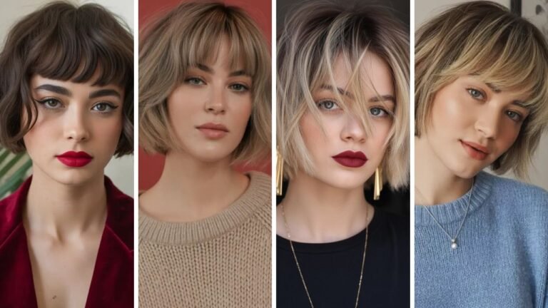 20 Flattering Bob with Fringe Hairstyles for Thin Fine Hair