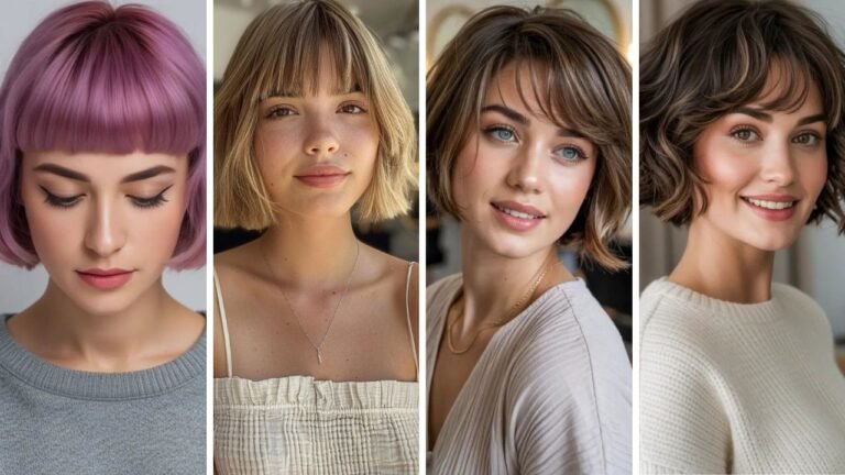 20 Stunning Chin-Length Bob Hairstyles With Bangs to Transform Your Look