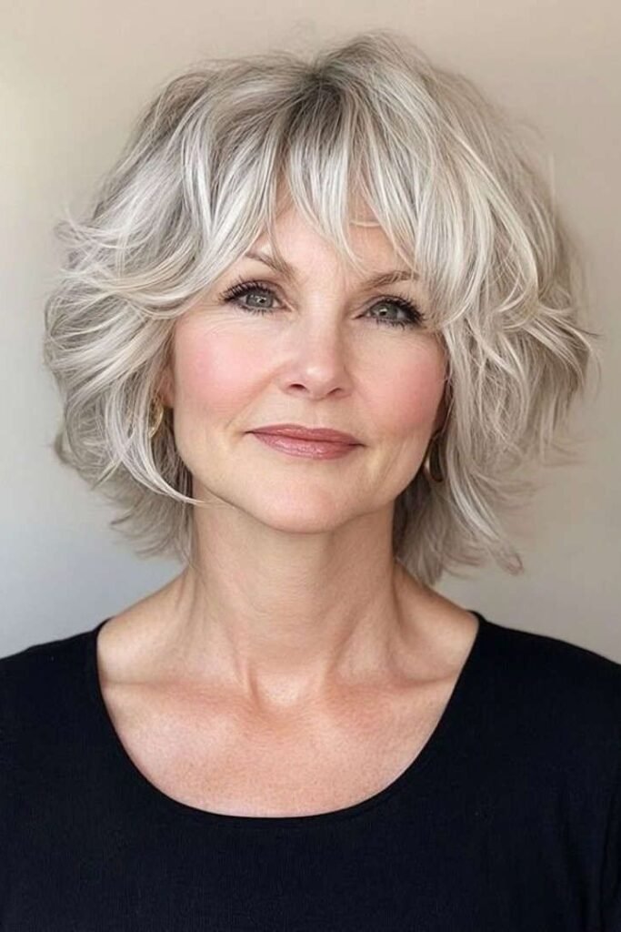 Choppy Bob with Wispy Bangs