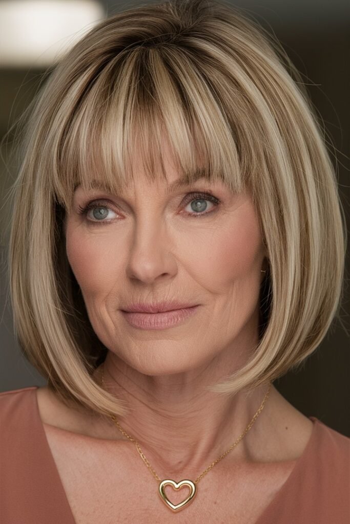 Classic Bob with Full Bangs