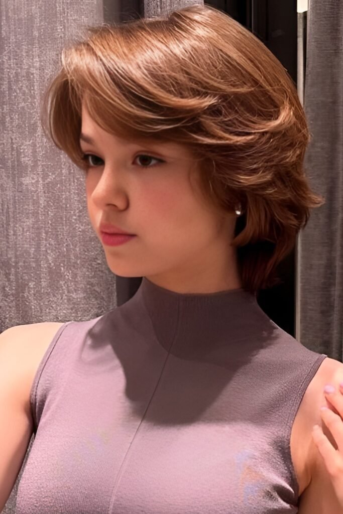 Classic Layered Bob with Volume and Sweep