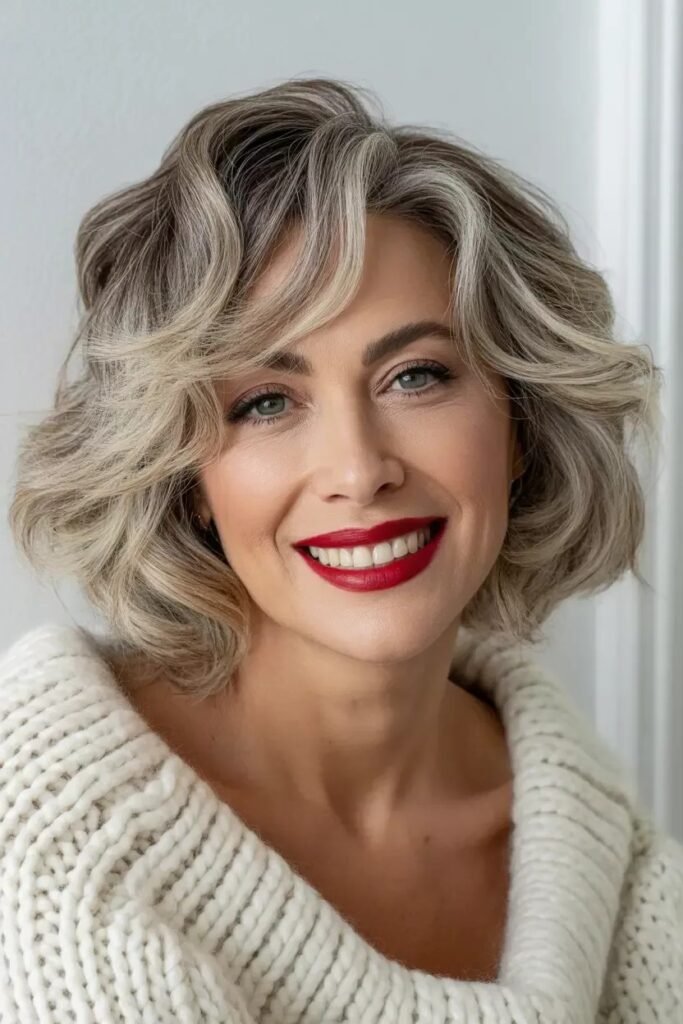 Classic Vintage-Inspired Wavy Bob
