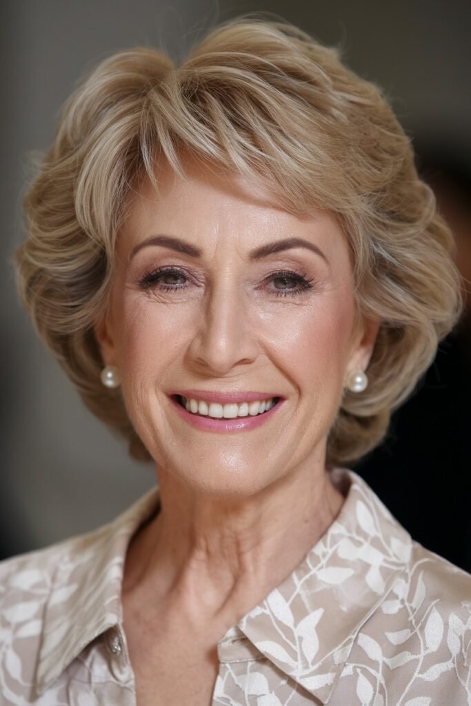 Classic Voluminous Bob with Feathered Layers