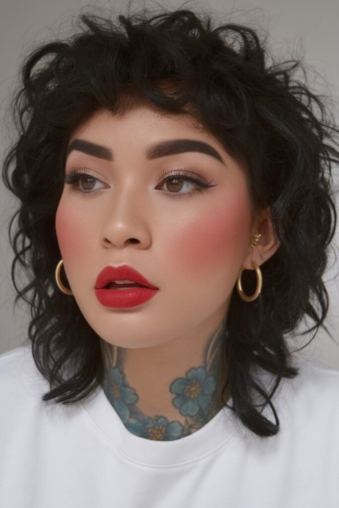 Curly Shag with Soft Texture and Volume