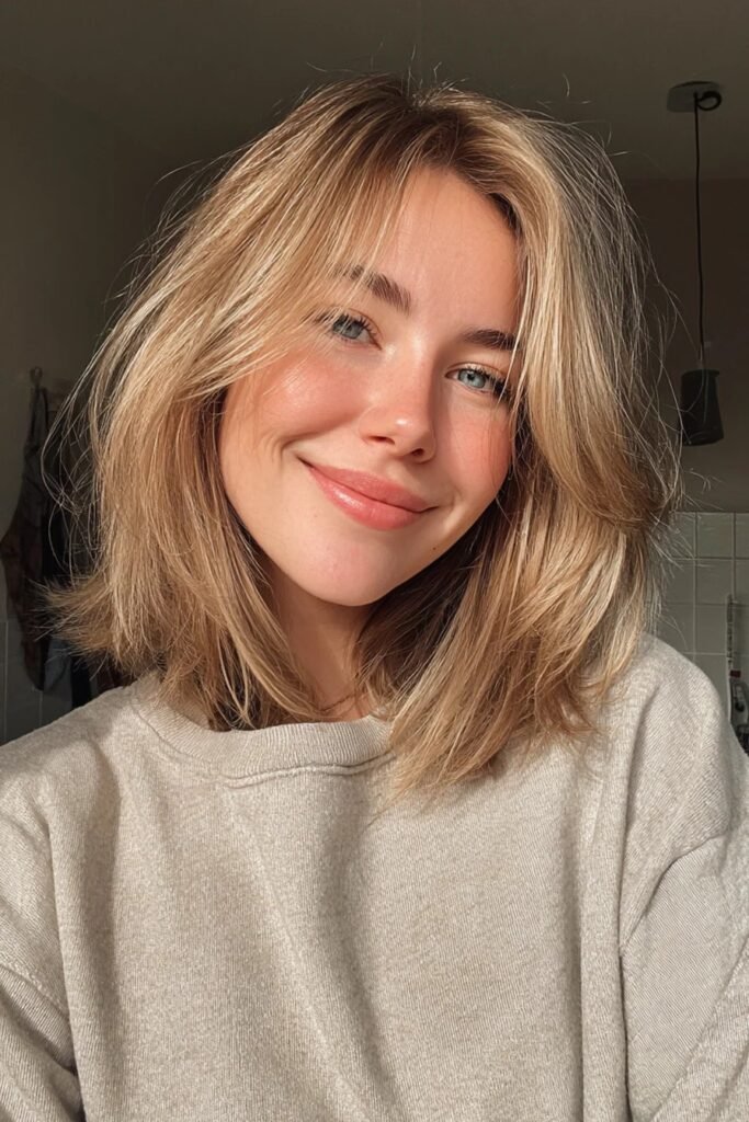Layered Lob with Soft Fringe