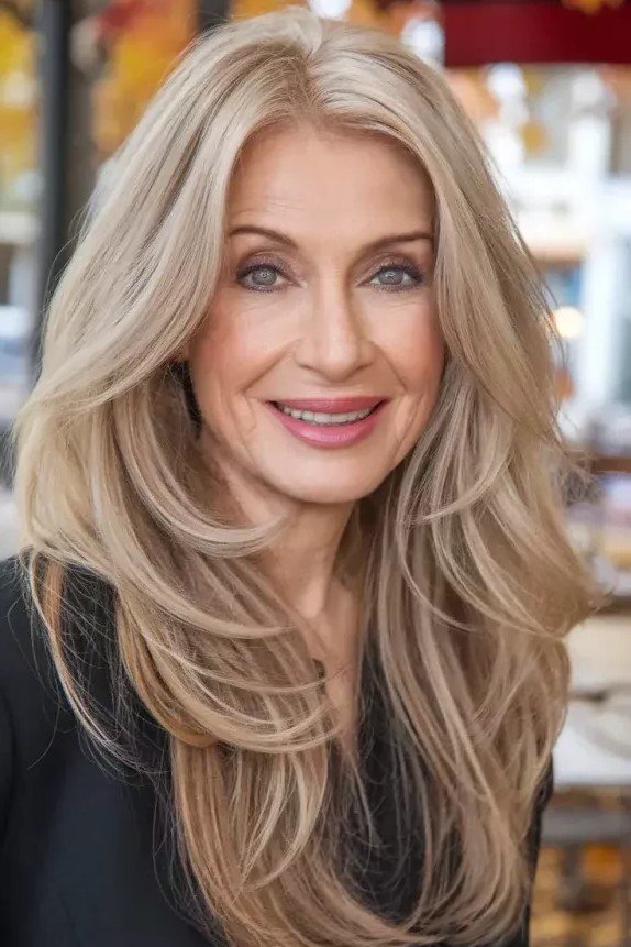 Long Soft Layered Blowout with Center Part