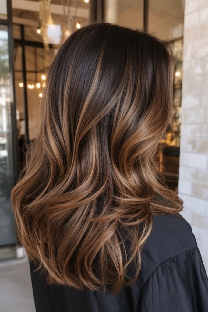 Long Wavy Hair with Subtle Honey Highlights