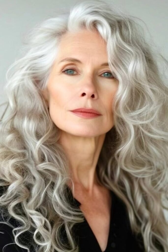 Long Wavy Layered Hair