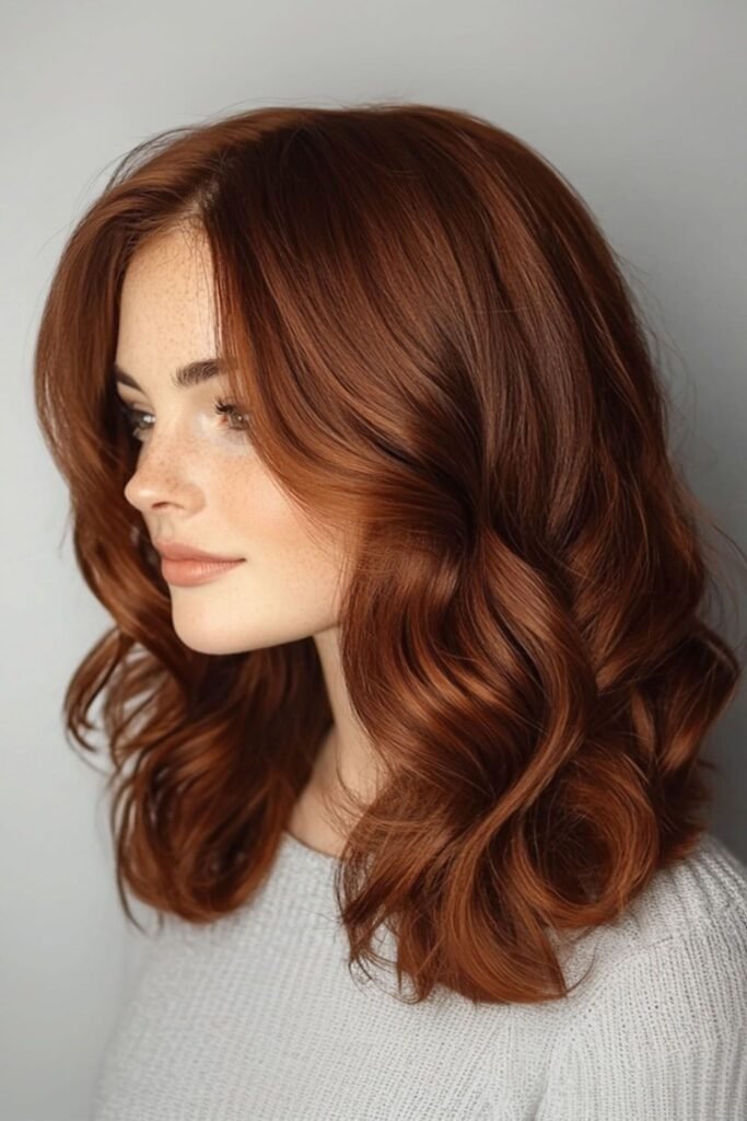 Medium Length Wavy Hair with Soft Layering