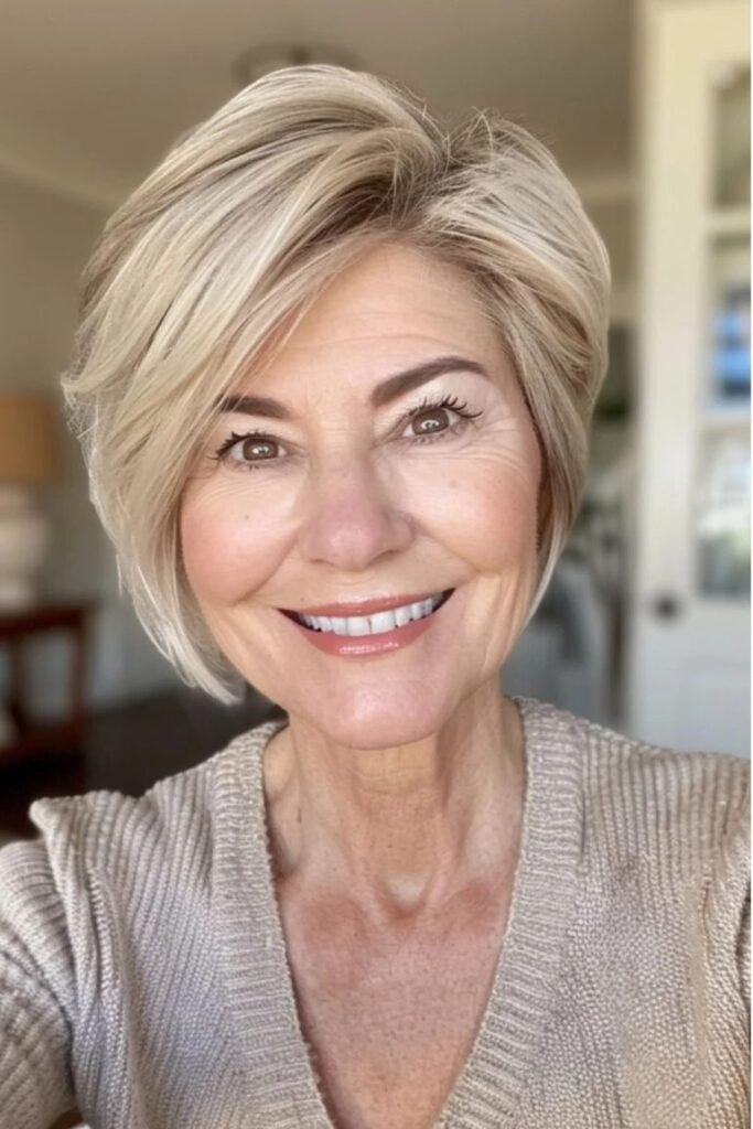 Polished Side-Parted Bob with Soft Volume