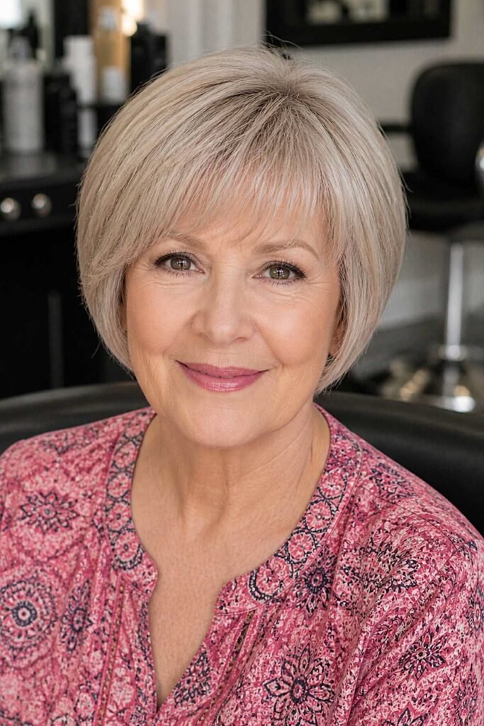 Rounded Bob with Soft Bangs