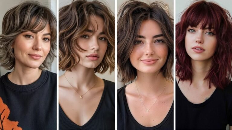 20 Fresh & Slimming Shaggy Bob Ideas for Fine Hair and Round Faces