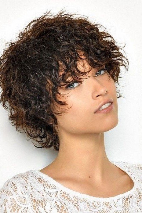 Short Curly Pixie Bob with Textured Waves