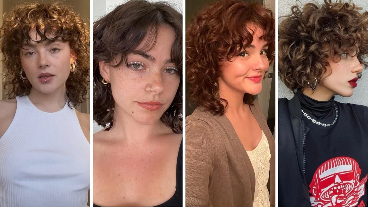 20 Short Curly Shag with Bangs Styles That Celebrate Your Natural Curls