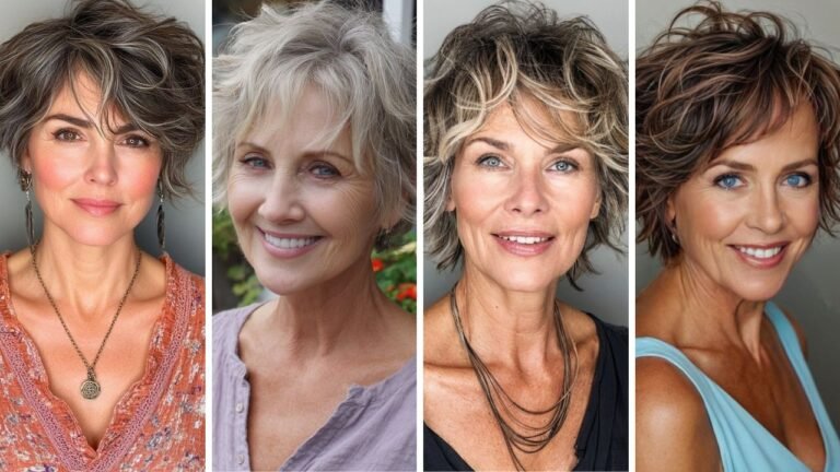 20 Stunning Short Messy Hairstyles for Women Over 60
