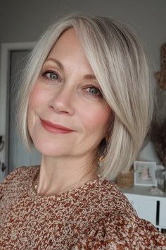 Sleek Side-Parted Bob with Soft Volume