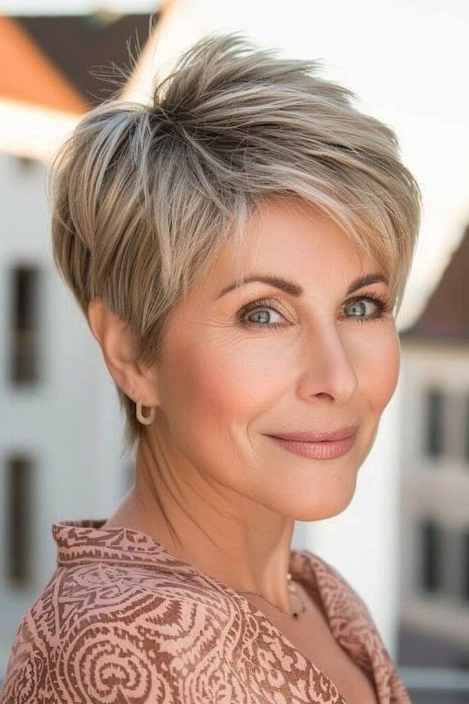 Sleek Tapered Pixie Cut
