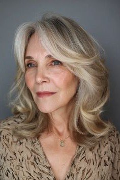 Soft Layered Shag with Feathered Face-Framing Bangs