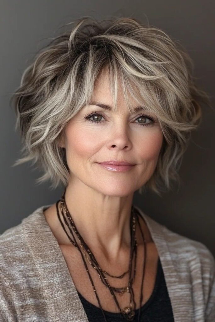 Soft Tousled Shag with Blonde Dimensions