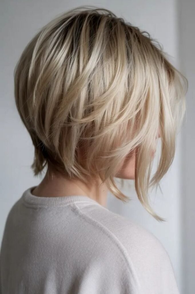 Stacked Bob with Soft Volume and Layering