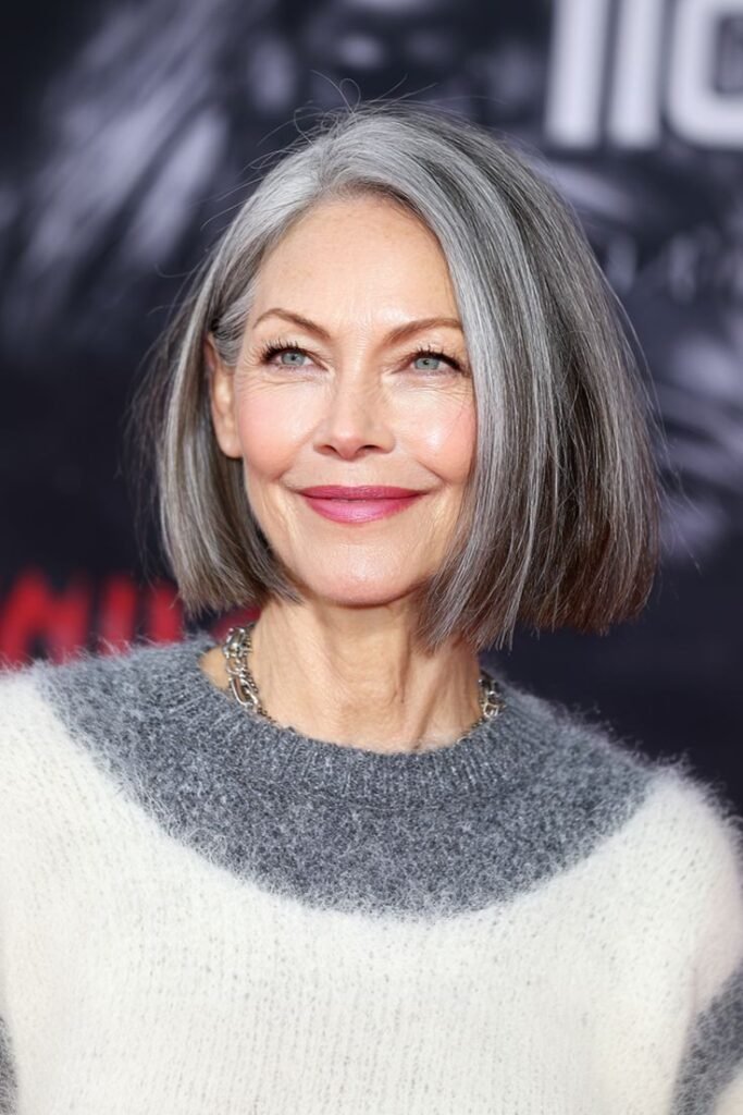 Straight Bob with Center Part
