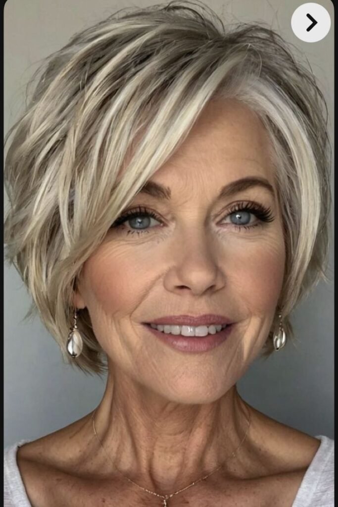 Textured Bob with Curtain Bangs