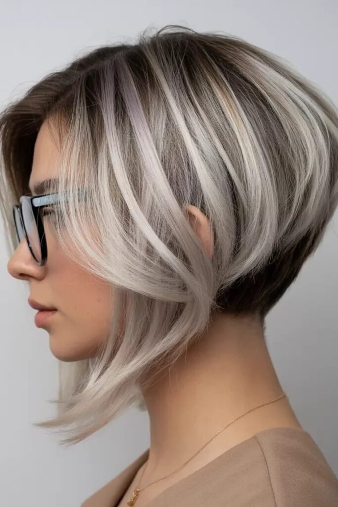 Textured Bob with Highlights
