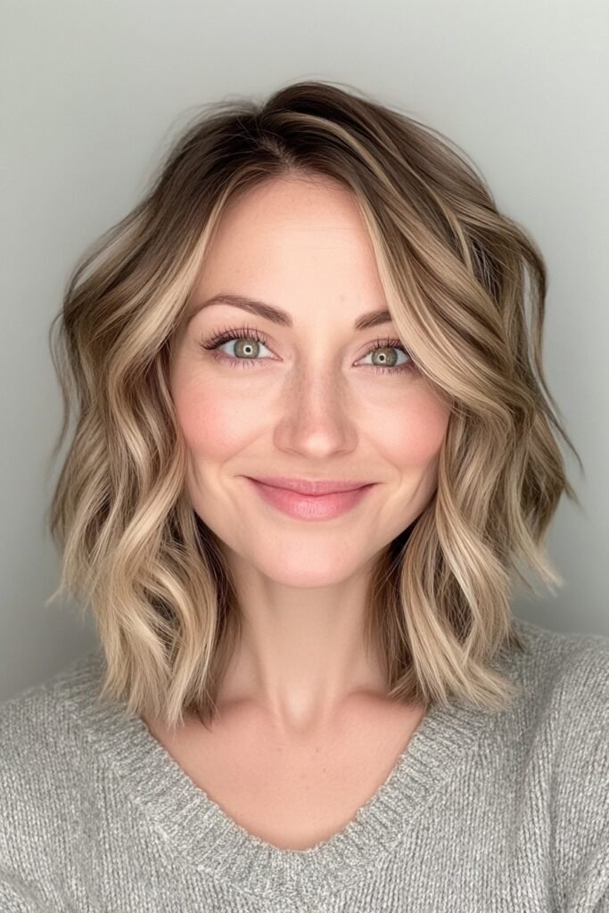 Textured Bob with Soft Highlights