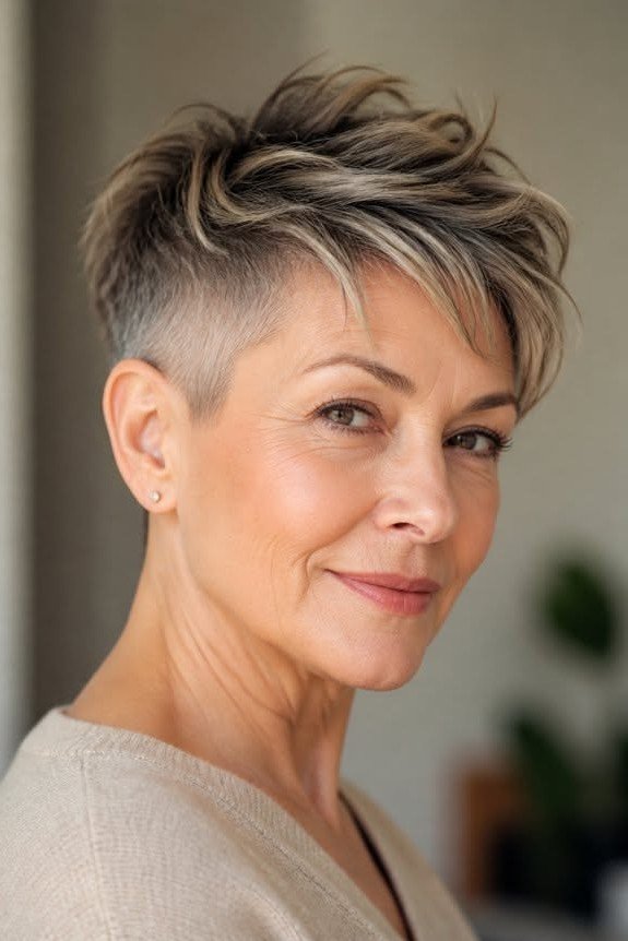 Textured Pixie with Undercut