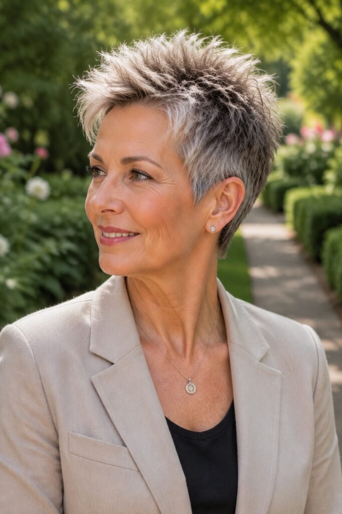 Textured Spiked Pixie Cut
