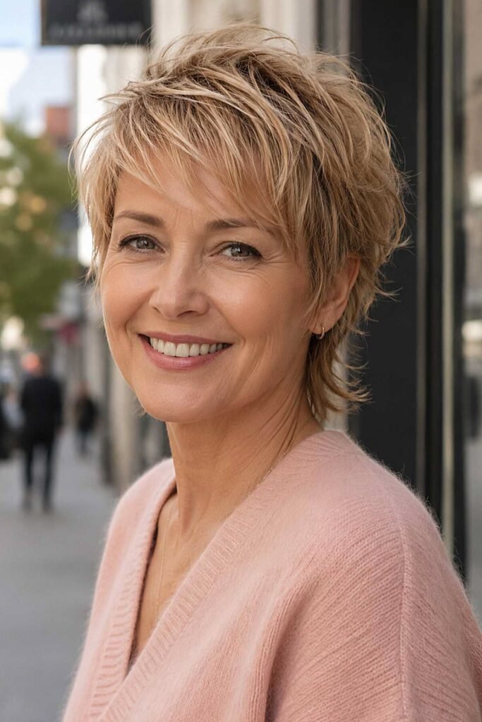Tousled Short Shag with Soft Layers