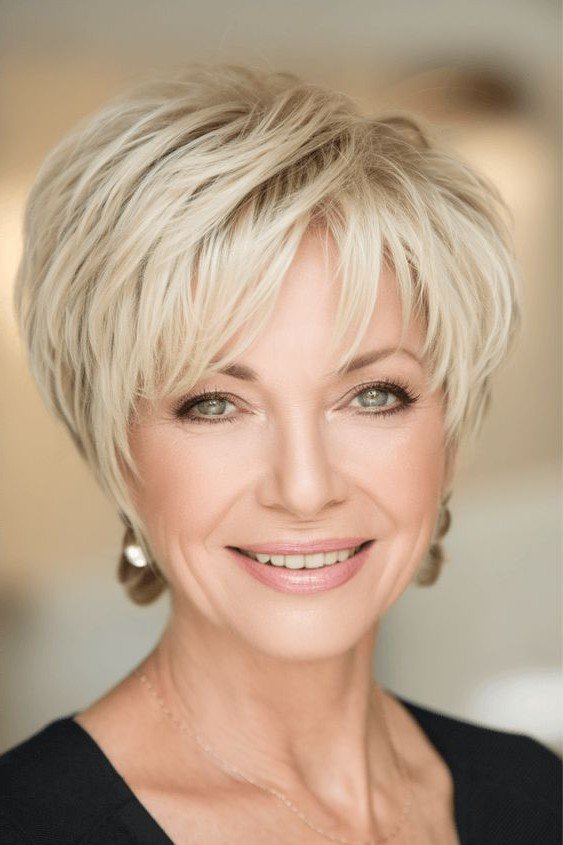 Voluminous Textured Pixie Cut