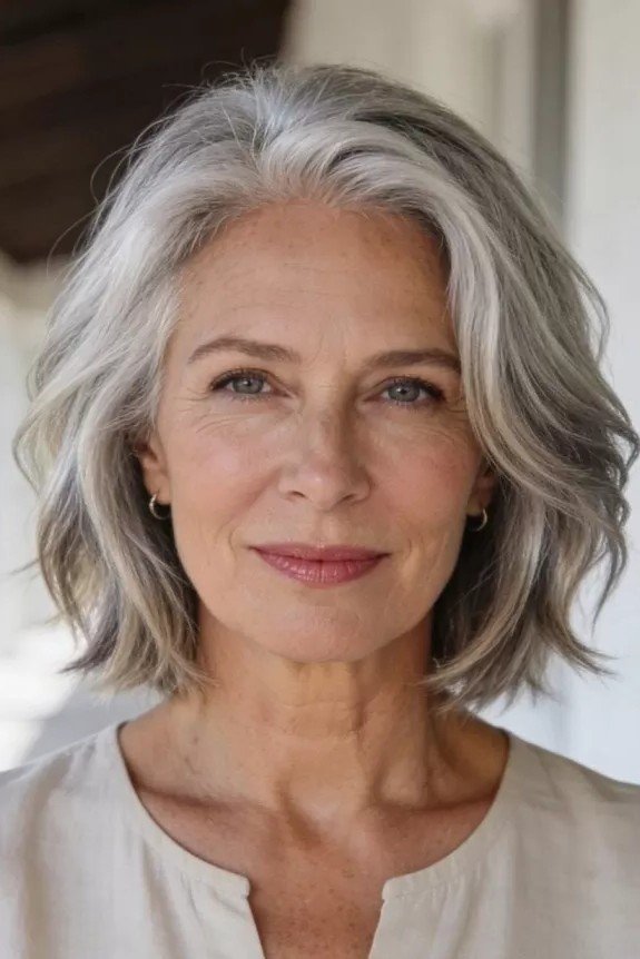 Wavy Bob with Side Part and Textured Layers